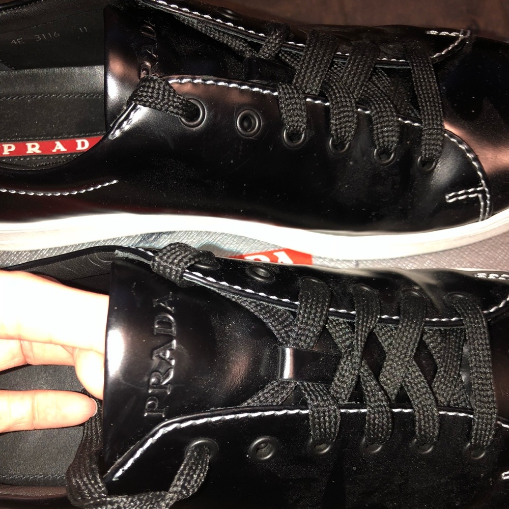 Men’s Black Prada Sneakers- Size 11